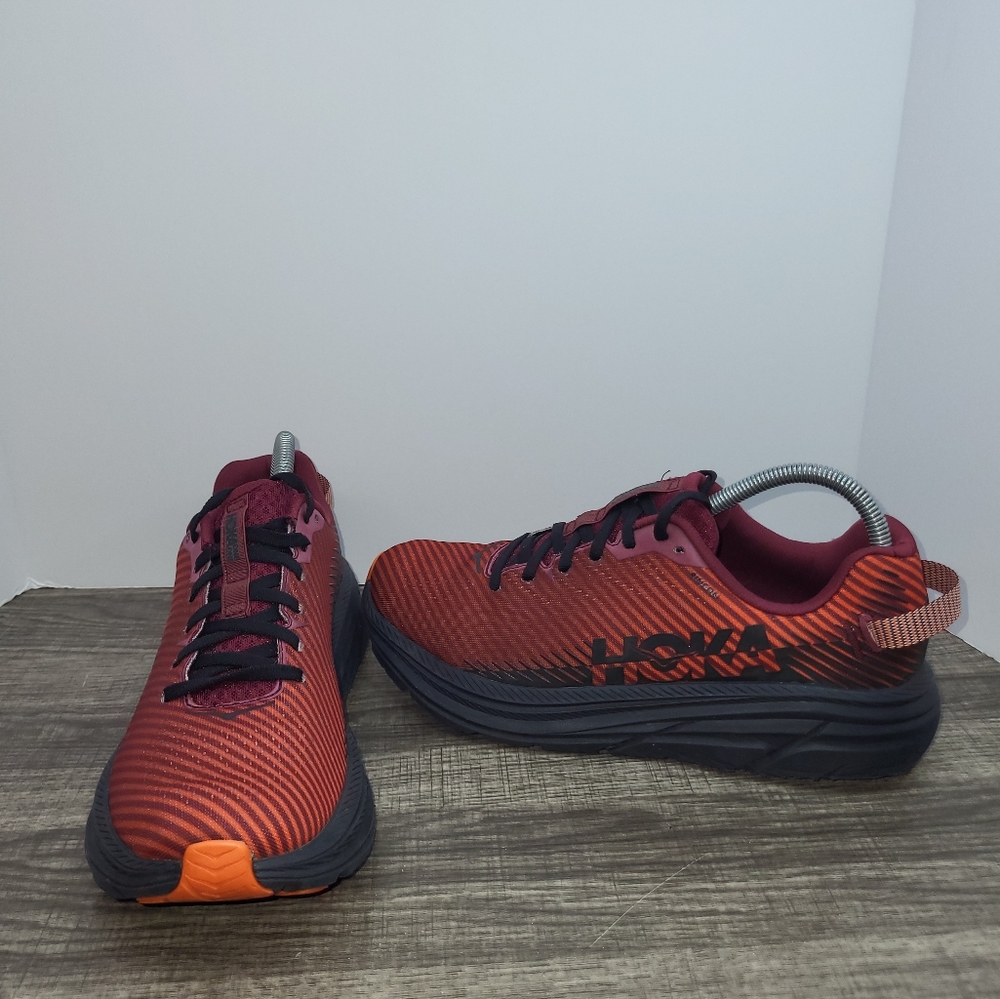 Hoka Men's Rincon 2 Running Shoes Blk/Burgandy Size 8